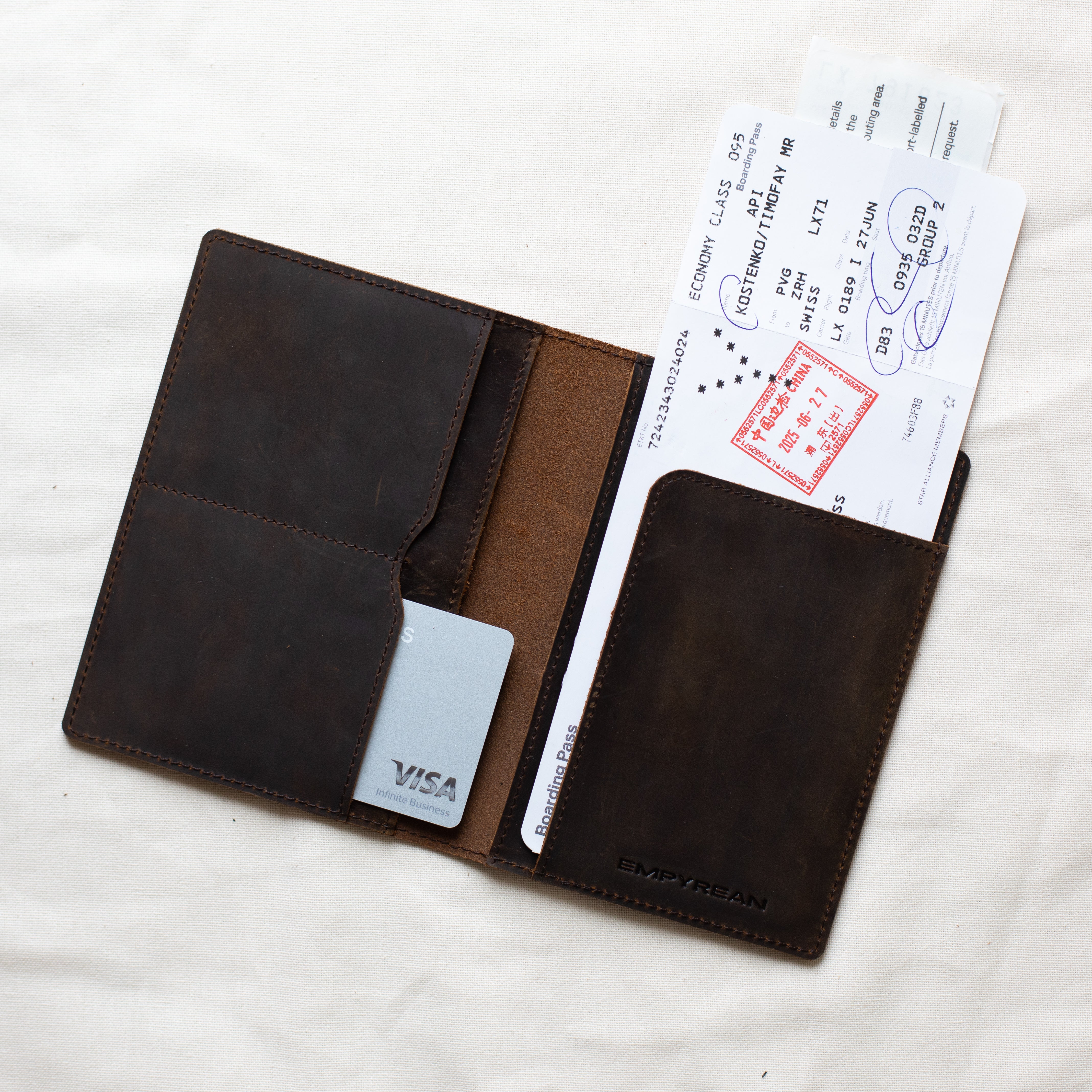 Passhalter aus Leder